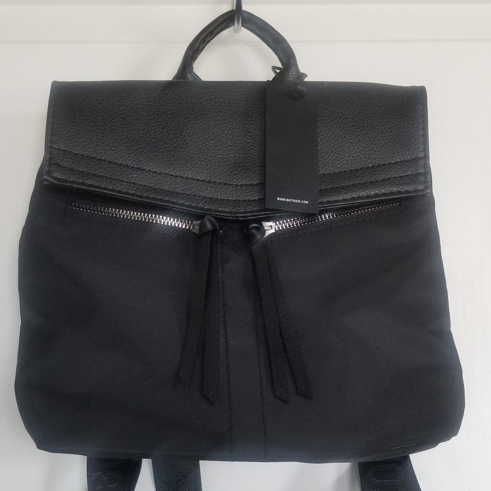 Botkier New York Black Nylon Mini Backpack Designer Travel Bag
